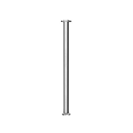 MONTOUR LINE Stanchion Post and Rope Fixed Base Pol.Steel Post Flat Top CXF-PS-FL